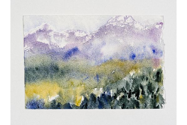 Making Space XIV, aquarelle sur papier Saint Armand, 7x5p.